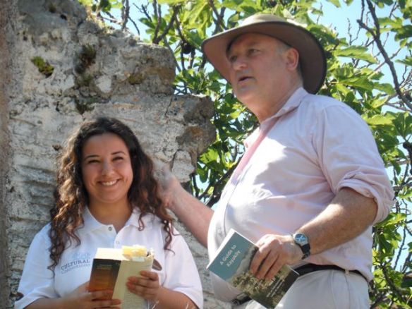 Gamze Aybek and Louis de Bernieres reading passages in Turkish and English from de Bernieres' novel, Birds Without Wings.